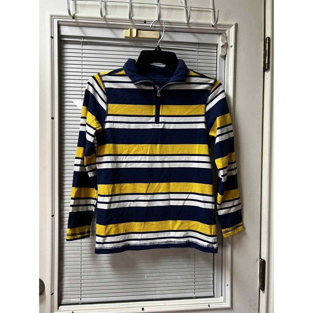 J. Khaki size medium boys long sleeve shirt striped ARD-A